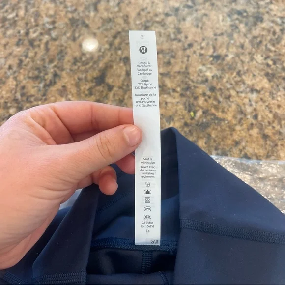 NWT Lululemon Wunder Train High Rise Short 8" true navy blue - Picture 10 of 16